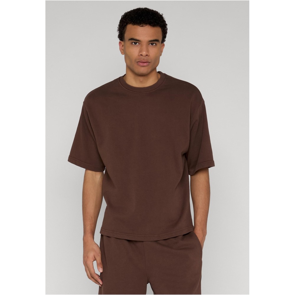 Urban Classics - Heavy Washed Boxy Mens Tshirt - Brown